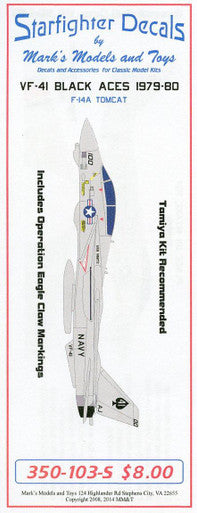 Starfighter Decals 350103S 1/350 VF-41 1979-80 Operation Eagle Claw