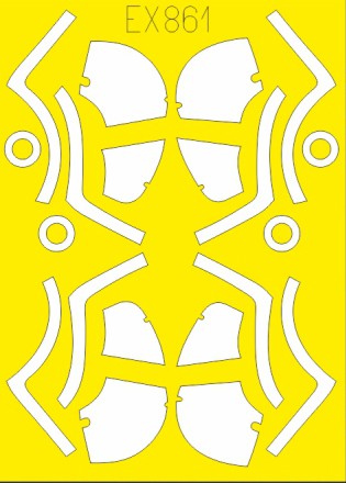 Eduard EX861 1/48 Mask Aircraft- OH13 TFace for ITA