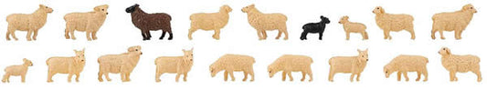 Faller 151917 HO Scale Domestic Sheep -- pkg(18)
