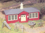 Bachmann 45611 O Scale Plasticville USA School House with Playground