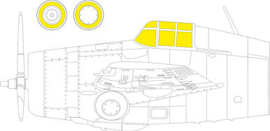 Eduard CX610 1/72 Paint Mask for ARMA HOBBY F4F-4 Canopy Mask Set