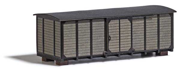 Busch 1986 HO Scale Wooden Shed -- Laser-Cut Wood Kit