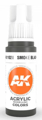 AK Interactive 11028 Smoke Black 3G Acrylic Paint 17ml Bottle
