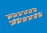 Eduard 6481050 1/48 P-39 Exhaust Stacks Rounded PRINT Brassin for