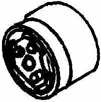 Details West 244 HO Scale Bearing Caps -- Axle