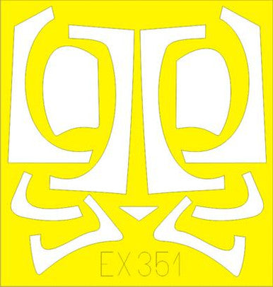 Eduard EX351 1/48 Mask A-6E for Kinetic Canopy Mask Set