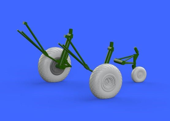 Eduard 672130 1/72 Aircraft- B17G Wheels for ARX (Resin)