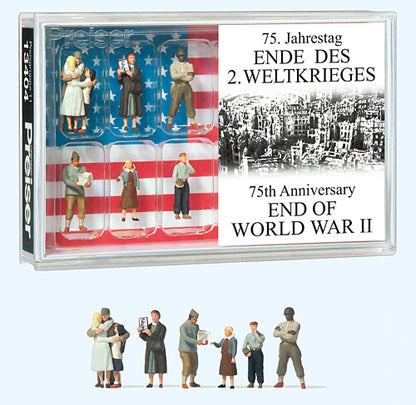 Preiser 13404 HO Scale Americans Celebrating the End of World War
