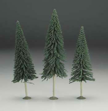 Bachmann 32201 O Scale SceneScapes Pine Trees 8 to 10" pk3