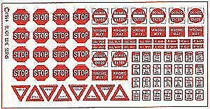 Blair Line 3 N Scale Highway Signs -- Regulatory Signs #2 1930-Present