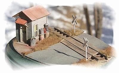 Bar Mills 792 HO Scale Twin Crossing Shacks -- Kit