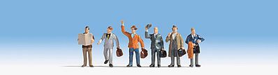 Noch 15226 HO Scale Businessmen -- pkg(6)