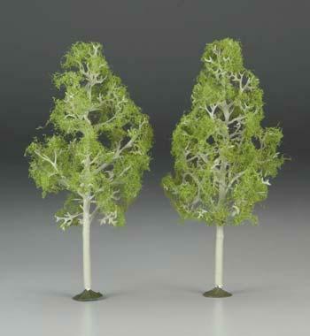 Bachmann 32210 O Scale SceneScapes Aspen Trees 8" pk2
