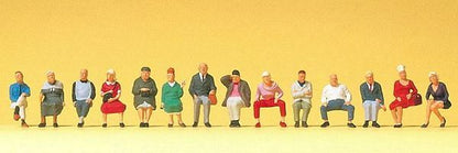 Preiser 10524 HO Scale Pedestrians Seated Travellers