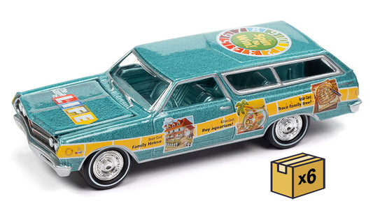 Johnny Lightning JLSP264-CASE 1/64 Scale Game Of Life - 1965 Chevrolet Station Wagon