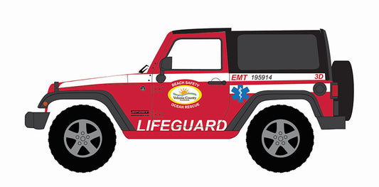 Greenlight 67060-E 1/64 Scale Volusia County Florida Beach Safety Ocean Resuce Lifeguard/