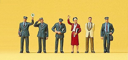 Preiser 10237 HO Scale Railroad Personnel 1989 Train Personnel