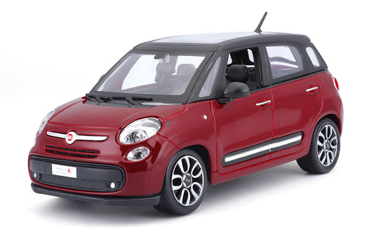 Bburago 22126 1/24 2013 Fiat 500L Red Diecast Compact Car Replica