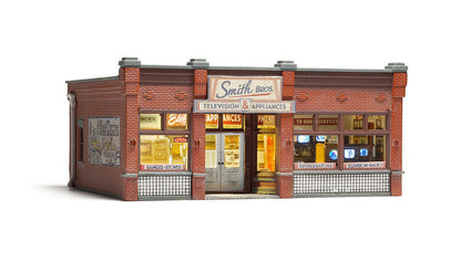 Woodland Scenics BR5069 HO Scale Smith Brothers TV & Appliance
