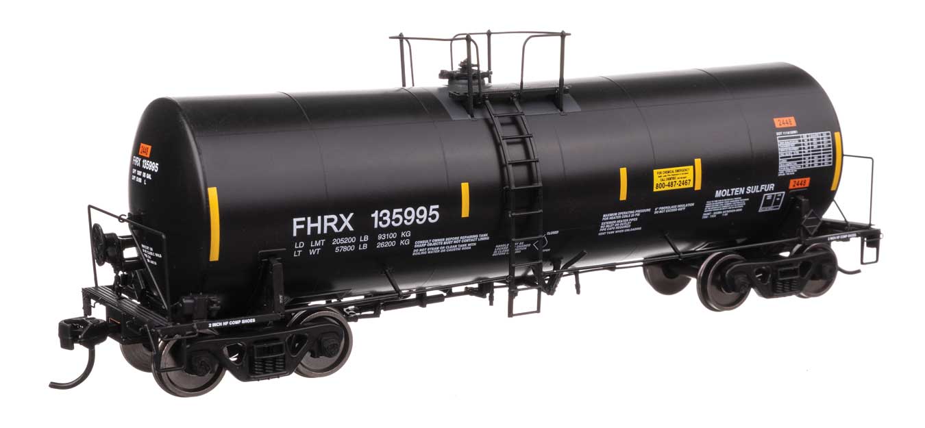 Walthers Proto 100053 HO Scale 40' Trinity 14,000-Gallon Molten Sulfur Tank Car