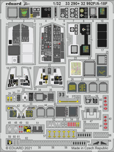 Eduard 33290 1/32 F/A-18F for Revell (Pre-Painted)