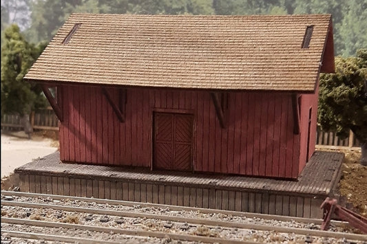 Osborn Models 3121 N Scale General Purpose Freight Shed Kit