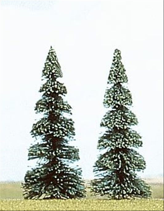 Busch 6105 HO Scale Pine Trees, 4-5/16in/11cm pkg(2)