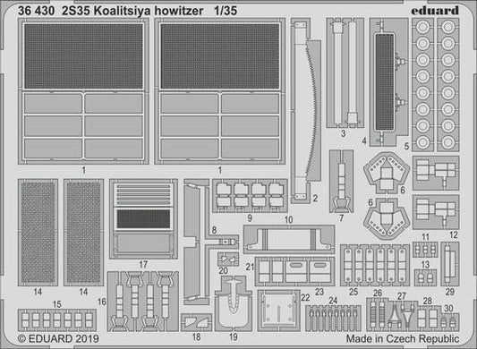 Eduard 36430 1/35 Armor- 2S35 Koalitsiya Howitzer for ZVE