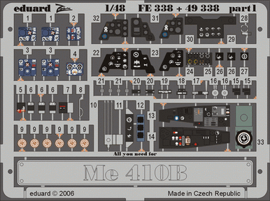 Eduard FE338 1/48 Me 410B for REVELL/MONOGRAM