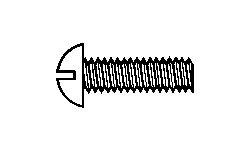 Walthers 947-1188 All Scale 4-40 Nylon Round Head Machine Screws