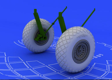 Eduard 672011 1/72 B-17G Wheels for Revell (Resin)
