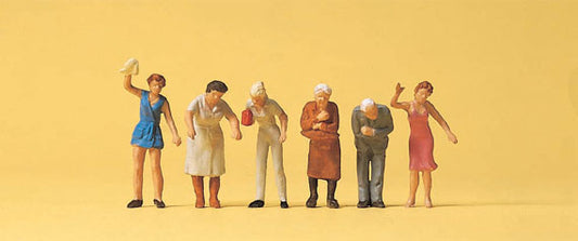 Preiser 14148 HO Scale People Working at Window Figure Set