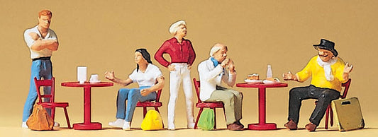 Preiser 10349 HO Scale Students & Artists in Cafe Set