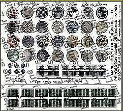Blair Line 62 N Scale Manhole Covers & Storm Drains -- Printed, Self-Adhesive