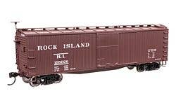 Walthers Mainline 910-40196 HO 40' Wood Boxcar - Rock Island #155026