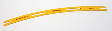 Peco NT15 N Scale Tracksetta Track Laying Template -- 15" 38.1cm Radius Curve
