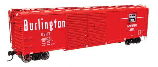 Walthers Proto 920-101673 HO Scale 50' AAR Double-Door Boxcar - Ready to Run - Chicago, Burlington & Quincy #48522