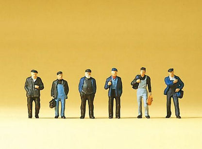 Preiser 79110 N Scale People Working Industrial Workers pkg(6)
