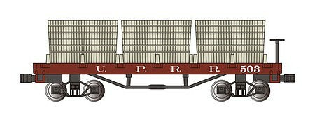 Bachmann 15553 N Scale Old-Time Wood Tank Car with 3 Tanks - Union Pacific 503