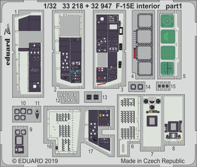 Eduard 32947 1/32 F-15E Interior for Tamiya (Pre-Painted)