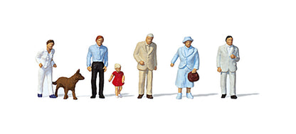 Preiser 14089 HO Scale Passers-By pkg(7)
