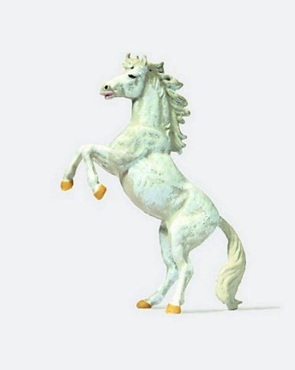 Preiser 29514 HO Scale Animal Rearing White Horse