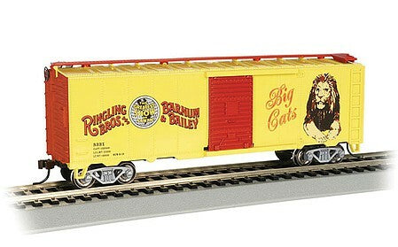 Bachmann 16612 HO Scale Ringling Bros Circus 40' Boxcar Big Cats