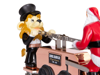 Lionel 6-2535160 O Gauge Lenny/Santa Handcar - Bronze