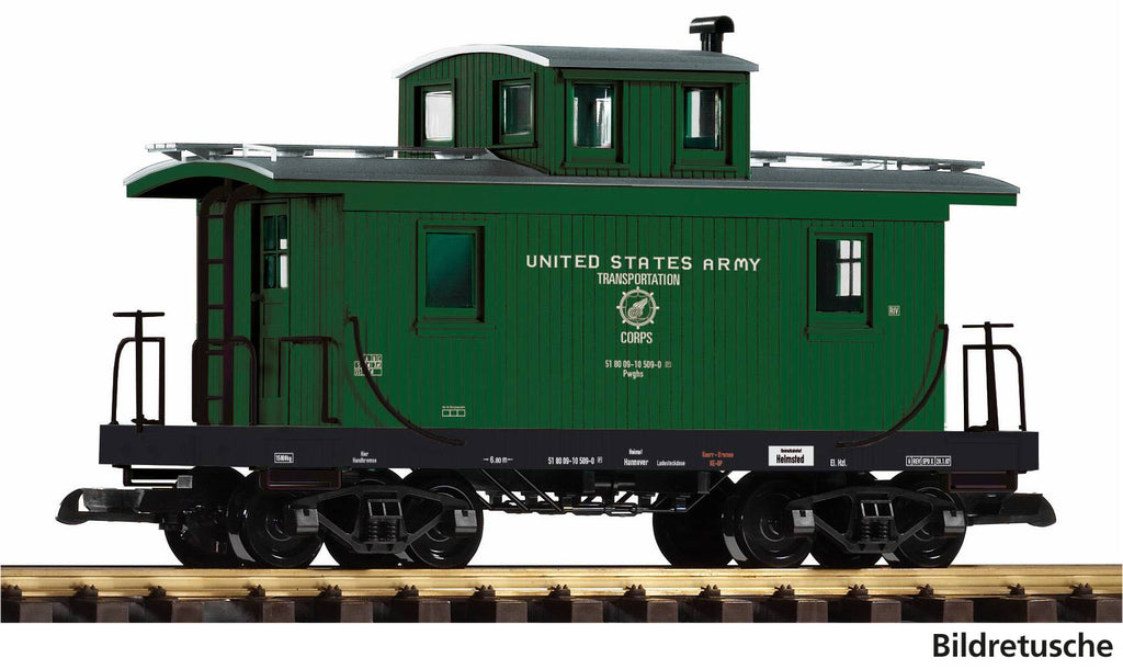 Piko 38970 G Scale USATC Guard Van Caboose