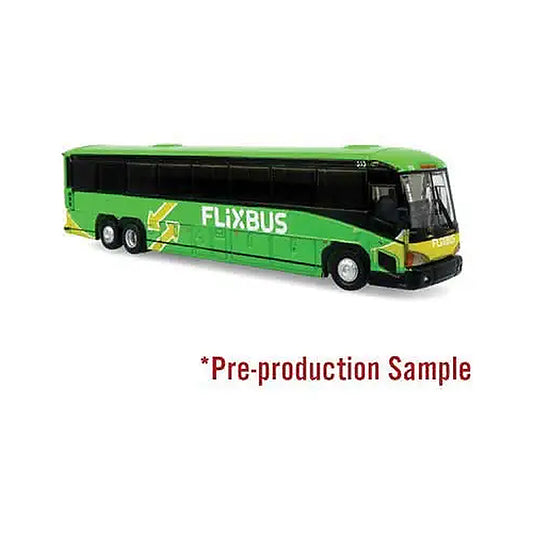iconic replicas 1600571 n scale mci d4505 coach assembled flixbus green y