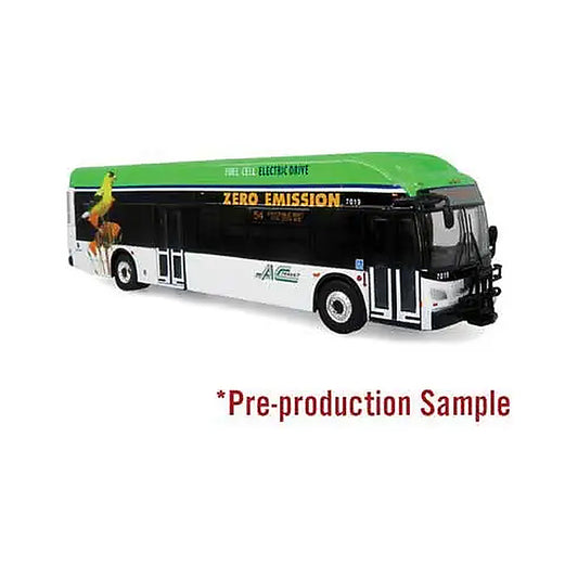 iconic replicas 870535 ho scale new flyer xcelsior charge fc bus assembled
