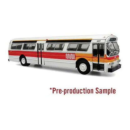 iconic replicas 870596 ho scale 1980 gm 53102 fishbowl bus assembled san