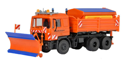 Kibri 15219 1/87 MAN Highway Snowplow Truck, Side Plow Model Kit
