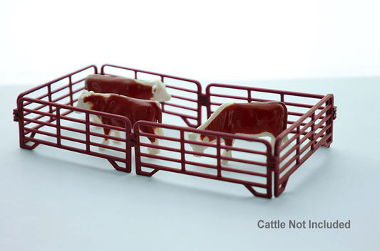 3D To Scale 64-318-R 1/64 – Corral Panels 12ft Red Scene Detail